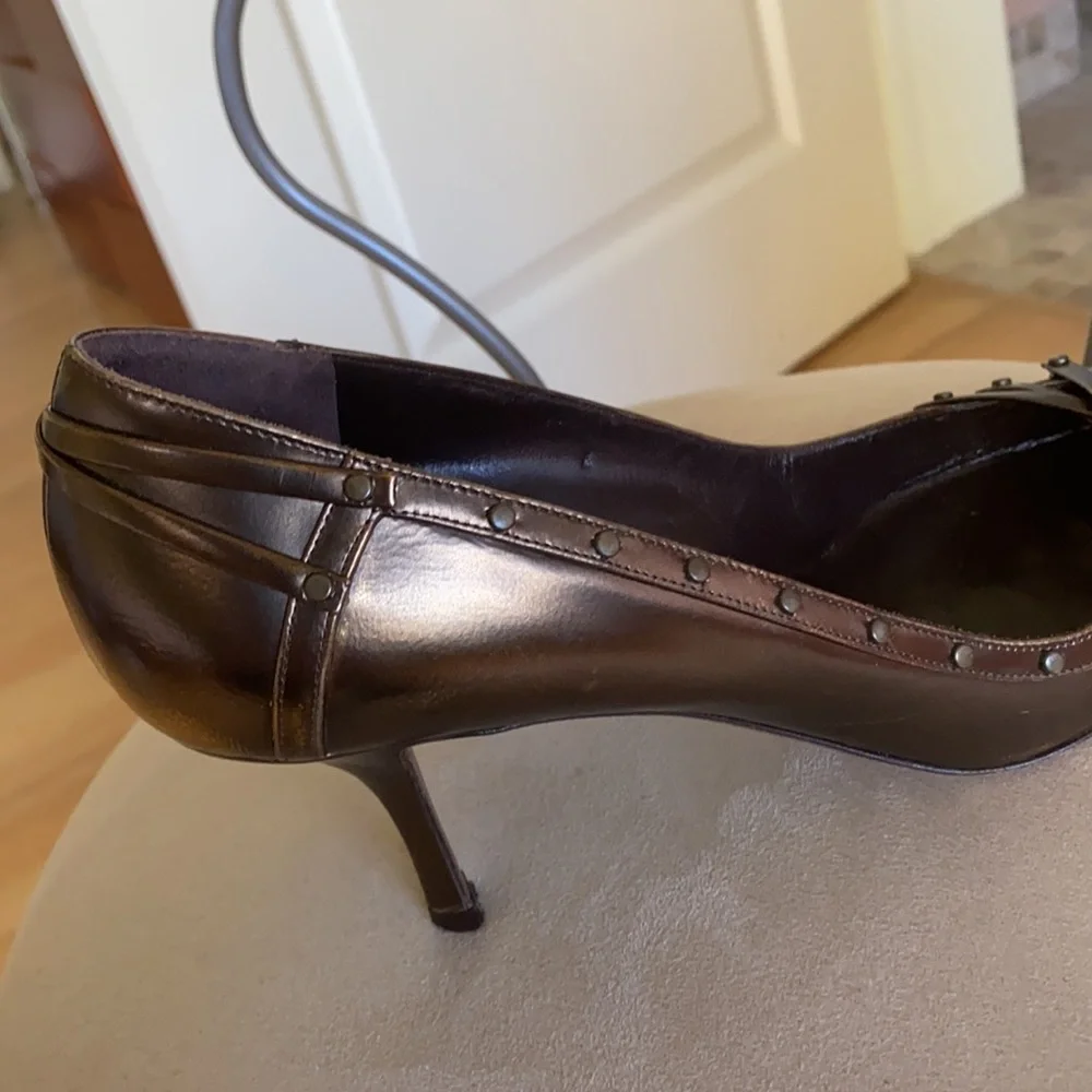 “Gunmetal”  heels. Made in Italy. - Picture 8 of 12